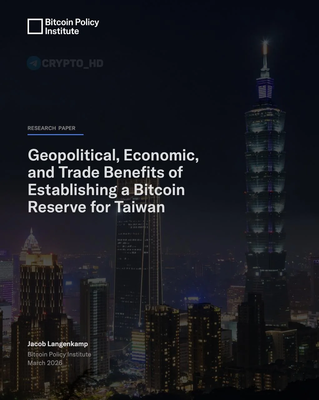 Аналитики предлагают Тайваню рассмотреть биткоин как резервный актив на случай конфликта с Китаем