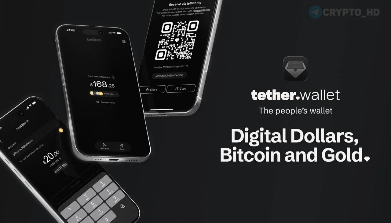Tether выпустил некастодиальный кошелек Tether․wallet с поддержкой USDT, BTC и XAUT
