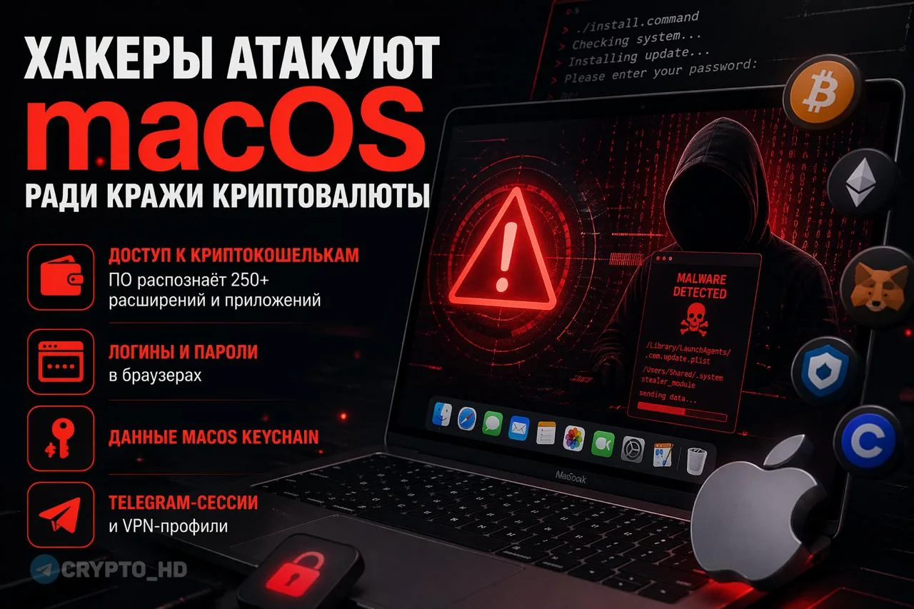 Хакеры похищают криптовалюту через фейковые AI-инструменты на macOS