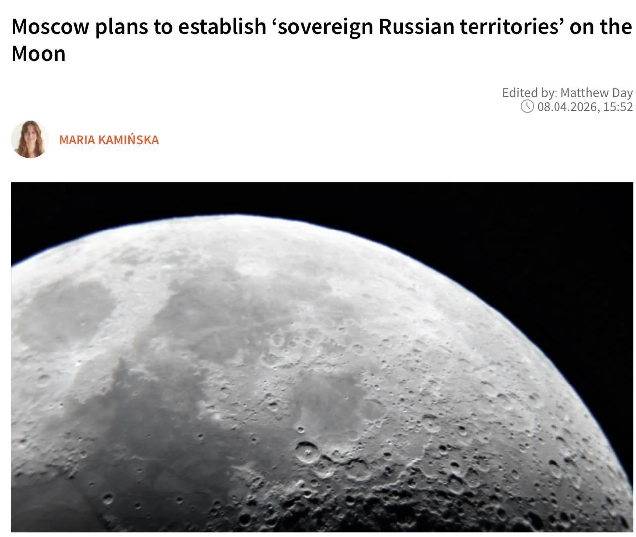 Россия анонсировала план по созданию лунных баз к 2036 году