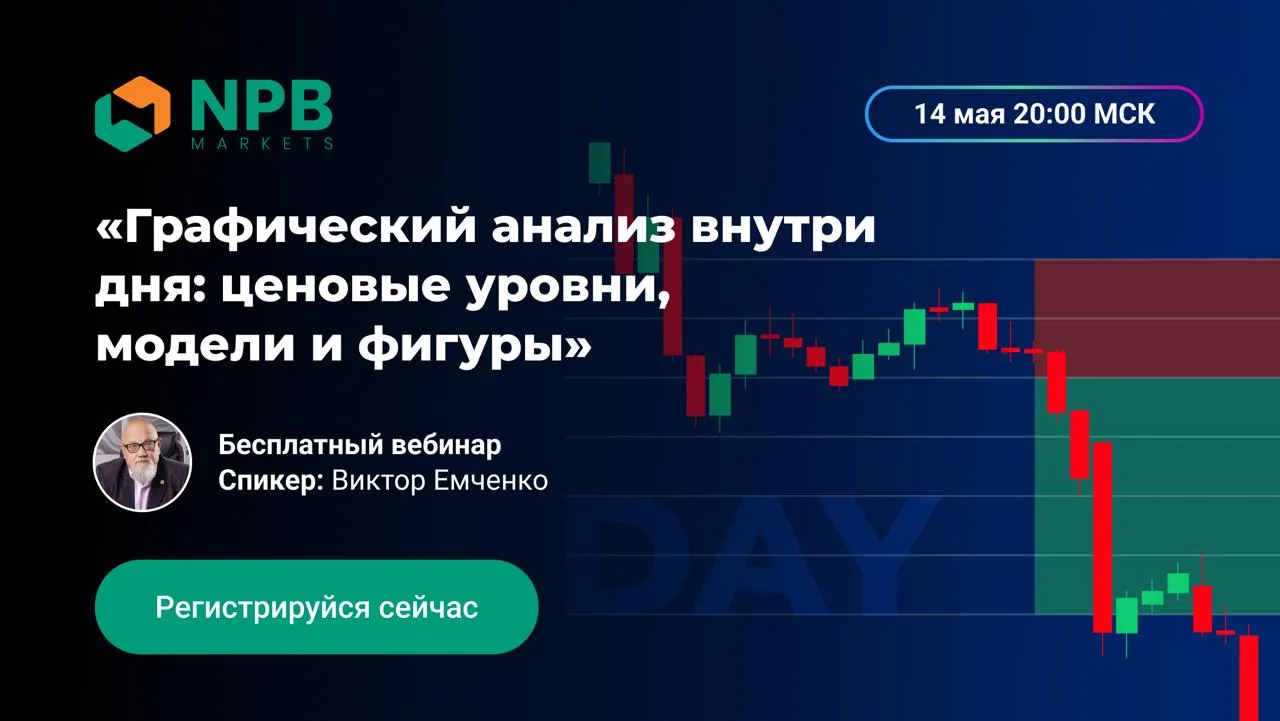 14 мая пройдет бесплатный вебинар по графическому анализу внутри дня