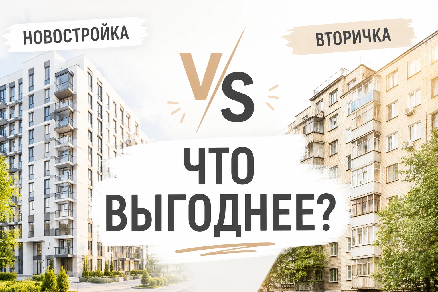 Новостройка vs вторичка: что выгоднее в 2026 году